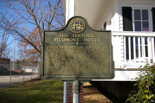 The Historic Piedmont Hotel historical marker
