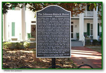 The Johnson-Blalock House historical marker