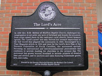 The Lord's Acre historical marker