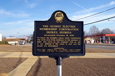 The Oconee Electric Membership Corporation historical marker