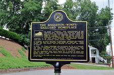 The Singleton/Wimpy/Gaillard Homeplace historical marker