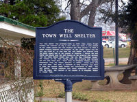 The Town Well Shelter historical marker
