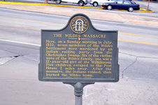 The Wildes Massacre historical marker