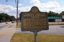 Turner's, Howell's Baker's & Sandtown Ferries historical marker