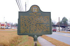 Uchee Path historical marker