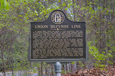 Union Defense Line historical marker