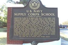 U.S. Navy Supply Corps School historical marker