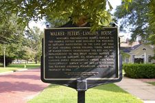 Walker-Peters-Langdon House historical marker