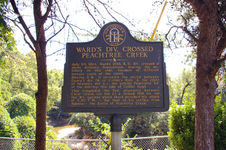 Ward's Div. Crossed Peachtree Creek historical marker