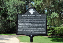 Wesley Memorial Garden historical marker