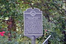 Whatley Memorial Historic Park historical marker
