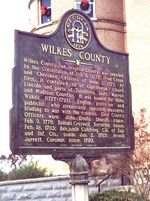 Wilkes County historical marker
