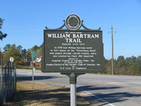 William Bartram Trail historical marker