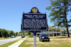 World's First Black Combat Aviator historical marker