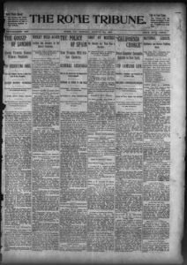 The Rome tribune, 1897 August 22