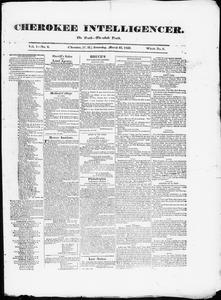 Cherokee intelligencer, 1833 March 23