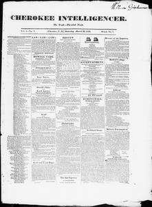 Cherokee intelligencer, 1833 March 30