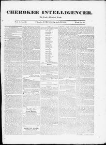 Cherokee intelligencer, 1833 July 13