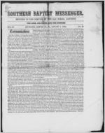 Southern Baptist messenger, 1862 January 1