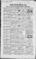 The Republican ; and Savannah evening ledger, 1807 September 1