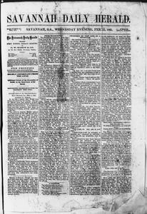 Savannah daily herald, 1865 February 23
