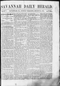 Savannah daily herald, 1865 March 12