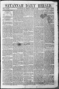 Savannah daily herald, 1865 March 20