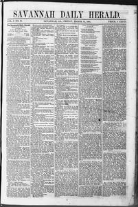 Savannah daily herald, 1865 March 31