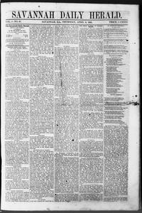 Savannah daily herald, 1865 April 6