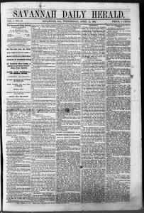 Savannah daily herald, 1865 April 12