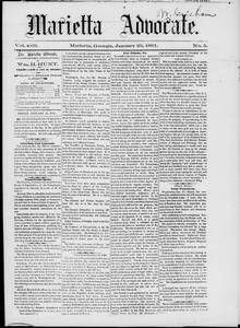 Marietta advocate, 1861 January 25