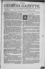 The Georgia gazette, 1763 November 17