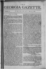 The Georgia gazette, 1764 June 21