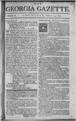 The Georgia gazette, 1765 February 14