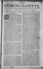 The Georgia gazette, 1765 August 1