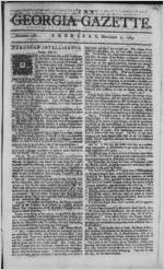 The Georgia gazette, 1765 November 7