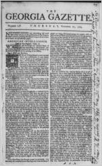 The Georgia gazette, 1765 November 21