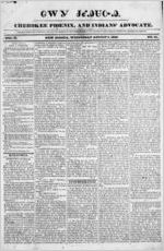 Cherokee phoenix, and Indians’ advocate, 1829 August 5