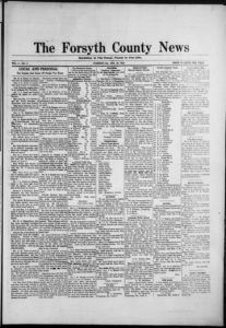 The Forsyth County news, 1916 February 25