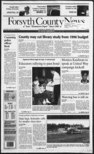 The Forsyth County news, 1995 September 3
