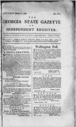 The Georgia state gazette, or, Independent register, 1787 January 6