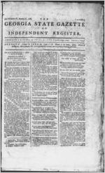The Georgia state gazette, or, Independent register, 1788 January 26