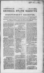 The Georgia state gazette, or, Independent register, 1789 March 14
