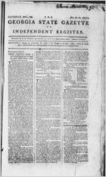The Georgia state gazette, or, Independent register, 1789 April 4