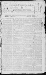 Foreign correspondent & Georgia express, 1809 October 7