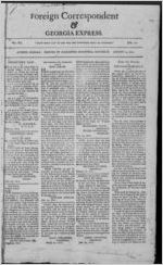 Foreign correspondent & Georgia express, 1810 August 11
