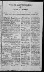 Foreign correspondent & Georgia express, 1810 September 15