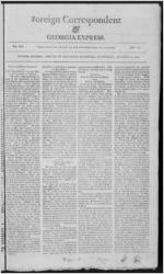 Foreign correspondent & Georgia express, 1810 October 17
