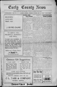 Early County news, 1924 December 18