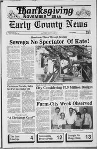 Early County news, 1985 November 28